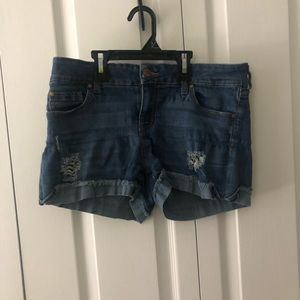 Celebrity Pink Ripped Jean Shorts